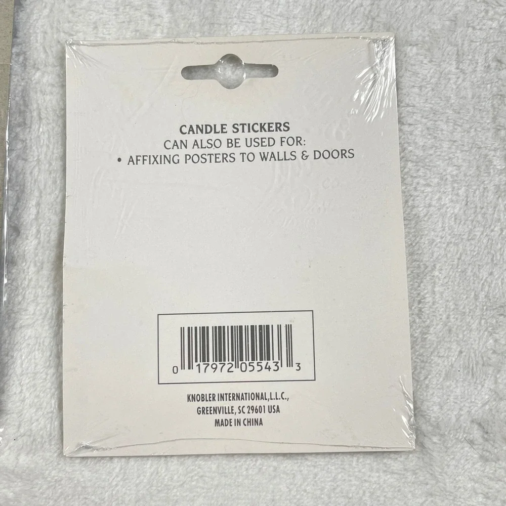 Colonial Candle Stix & Knobler Candle Stickers Adhesive Wax Dots 2 Pack